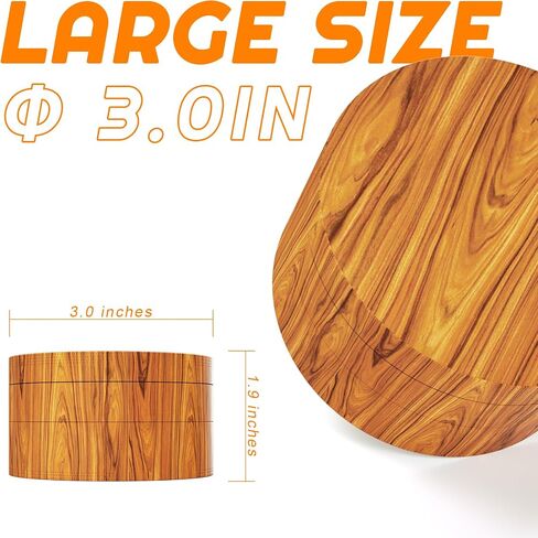 Grinder, 3" Large Size Spice Grinder(Wood) in Kuwait