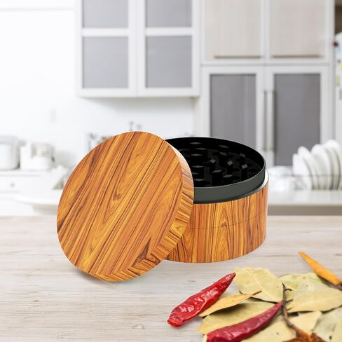 Grinder, 3" Large Size Spice Grinder(Wood) in Kuwait