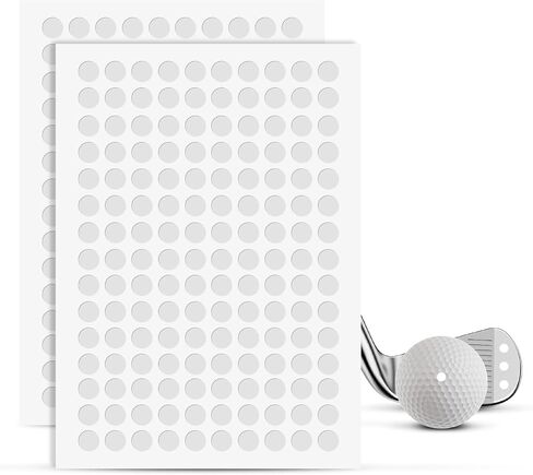 150 Dots 0.25" White Reflective Dot Stickers for Golf Club & Golf Ball | Weatherproof Golf Stickers with High-Reflective Glass Beads for Golf Launch Monitor & Golf Simulator & High-Speed Cameras in Kuwait