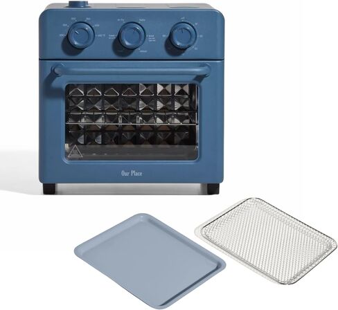 Our Place Wonder Oven & Essentials Kit, 3-Piece Oven, Pan & Air Fry Basket | 6-in-1 air fryer toaster oven, steam infusion, convection cooking, extra bake pan and air fryer basket, PFAS-free, nonstick in Saudi Arabia
