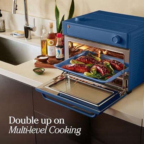Our Place Wonder Oven & Essentials Kit, 3-Piece Oven, Pan & Air Fry Basket | 6-in-1 air fryer toaster oven, steam infusion, convection cooking, extra bake pan and air fryer basket, PFAS-free, nonstick in Saudi Arabia