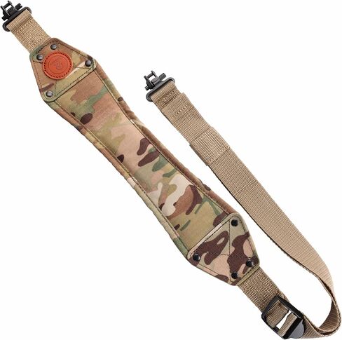 Aisin Gioro Rifles Slings, 2.5" Wide Padded Gun Sling for Rifle, Adjustable Rifle Strap with 1" Tri-Lock Swivels, Retro Camo Two Point Sling Strap in Saudi Arabia