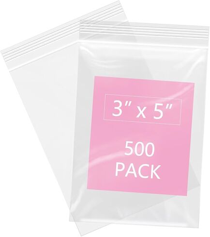 iMailer - 500 Pcs- 10" x 13" Clear Zip Bags - Reclosable Plastic Zip Poly Bags 2 Mil for Prints, Photos, Documents, Clothing, T-Shirt in Kuwait