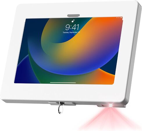 Locking iPad Wall Mount – CTA Anti-Theft Tablet Wall Mount For iPad 10th Gen 10.9-inch - iPad 7th/8/9 Gen - iPad Air 4 - Galaxy Tab - Lenovo Tab 4 - Zebra Tablets & More - Black - (PAD-PARAW) in Saudi Arabia