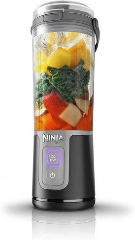 Ninja Blast 16 oz. Personal Portable Blender with Leak Proof Lid and Easy Sip Spout, Perfect for Smoothies, Cordless, USB-C Rechargeable, Dishwasher Safe Parts (Renewed) (Black) in Saudi Arabia