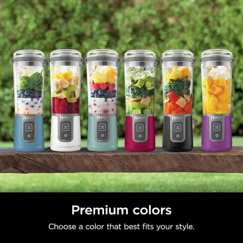 Ninja Blast 16 oz. Personal Portable Blender with Leak Proof Lid and Easy Sip Spout, Perfect for Smoothies, Cordless, USB-C Rechargeable, Dishwasher Safe Parts (Renewed) (Black) in Saudi Arabia