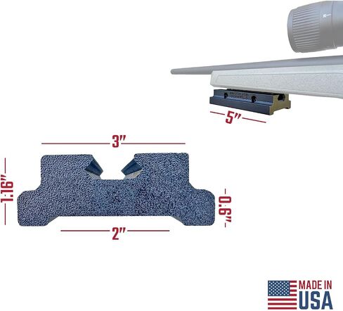 Rifle Bag Rider - 3 Inch Picatinny Bag Rider | Benchrest Rifle Rest | Shooting Bench Rest in Saudi Arabia