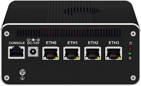 12th 8505 Gen New Soft Router SFP Network Card i226-V 2.5G*4 2*SATA Firewall Appliance Mini PC Proxmox Server (8505, 8G+256G) in Saudi Arabia