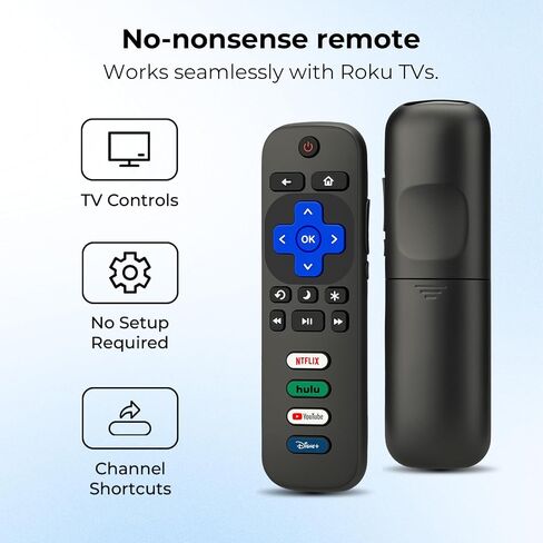 Replacement Remote Control for Roku TV, 3-Pack | for TCL/Onn/Hisense Roku TV, No Setup, 1-Year Warranty in Kuwait