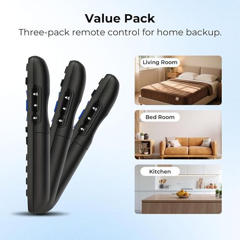 Replacement Remote Control for Roku TV, 3-Pack | for TCL/Onn/Hisense Roku TV, No Setup, 1-Year Warranty in Kuwait