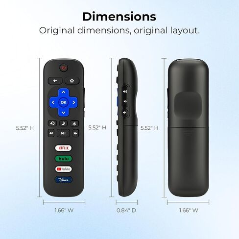 Replacement Remote Control for Roku TV, 3-Pack | for TCL/Onn/Hisense Roku TV, No Setup, 1-Year Warranty in Kuwait