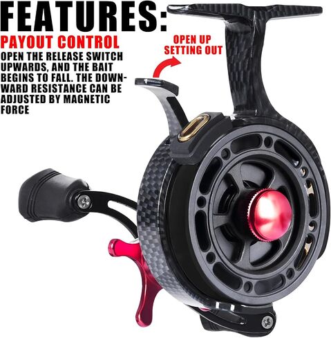 Right/Left Hands Ice Fishing Reel Fish Tackle Tool Equipment Fly Sea Wheel Light Nylons Body Fishings Gear Fishing Reel Tackle Tool in Saudi Arabia