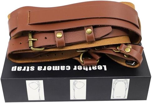 Camera Vest Belt Kit, Durable Double Shoulder Camera Strap 2 Sliding Locking Clip Ergonomic Design for Hiking Outdoors in Saudi Arabia