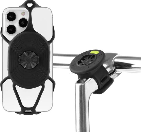 Bone Bike Tie Connect Kit 2, Quick Release Bike Phone Stem Mount | Shock-Absorbing & Scratch-Free Silicone, 360° Rotation, Detachable Phone Holder for Road & MTB Cycling, Fits 4.7"-7.2" Phones in Kuwait