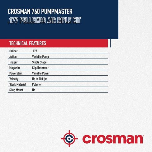 Crosman 760P Pump Master .177-Caliber Pellet/BB Air Rifle in Saudi Arabia