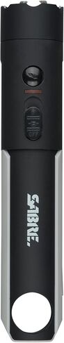 Sabre 2-in-1 Flashlight Design with Built-in Stun Gun, Powerful 1.76 µC Charge, 200 Lumen LED with 3 Modes; High, Low and Strobe, Rechargeable Battery, Hard Case and USB-C Charging Cord Included in Saudi Arabia