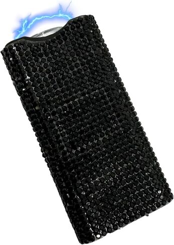 Streetwise Rhinestun Keychain Stun Gun – Compact Rechargeable Stun Gun Flashlight with Rhinestone Grip, Holster and Keyring for Women’s Self Protection in Saudi Arabia