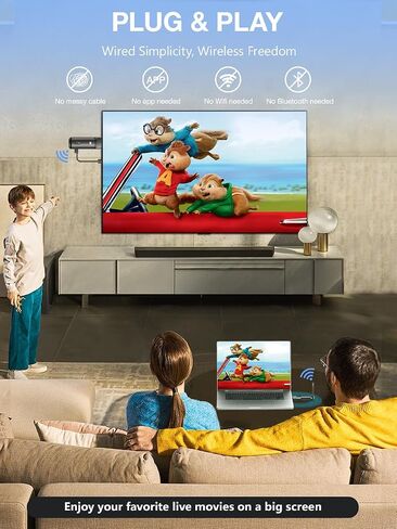 AIMIBO Wireless HDMI Transmitter and Receiver, 2026 Upgraded, 4K/1080P, 5.8G/2.4G, Up to 8TXs, 328FT, Plug and Play, Wirelessly Cast Video/Audio for Laptop, Camera, CCTV to HDTV, Projector in Saudi Arabia