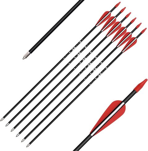 YLS Fiberglass Archery Arrows 30 inch Practice Arrows Perfect for Youth Beginner Target Practice and Outdoor Shooting Recurve Bows Compound Bow in Saudi Arabia