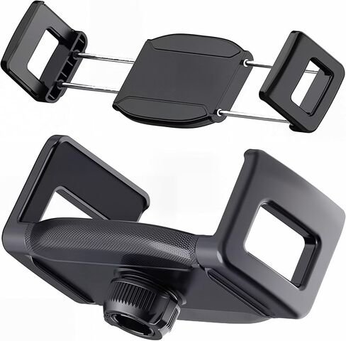 Enlarge Tablet Clamp With Depth of 40mm/1.57", Depth Mount Clips for Thick Case, Deepen Tablet Stand Holder Fit 17mm Ball Joint, for Most Tablets & Phones & More Ultra-Thick Device (Upgraded-1) in Saudi Arabia