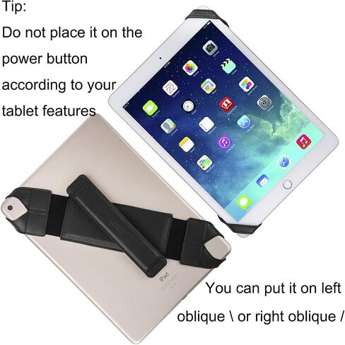 joylink Tablet Hand Strap 10 Inch, Fits Over Protective Case, 360° Swivel Grip, iPad 9th 10th Gen Samsung Galaxy Tab, Artists Reading, Black in Saudi Arabia