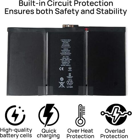 A1376 Battery Compatible with iPad 2 2nd Generation (Not for Air 2) A1396 A1397 A1395 Replacement Batteries 3.8V 25Wh with Tool Kit in Saudi Arabia