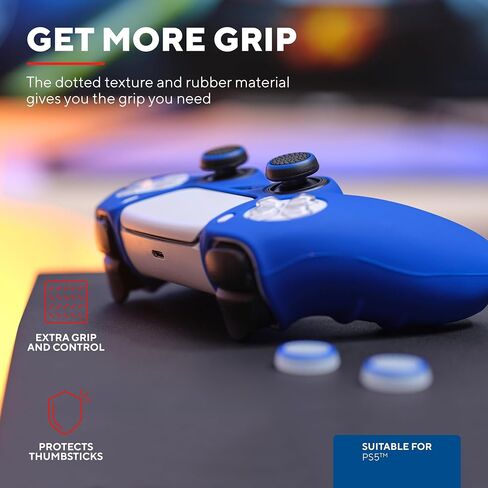 Trust Gaming GXT 266 PS5 Joystick Cap, PlayStation 5 Controller Stick Cap [4 Pack] Silicone Thumb Protection Case, Thump Grips for DualSense Controller – Black in Saudi Arabia