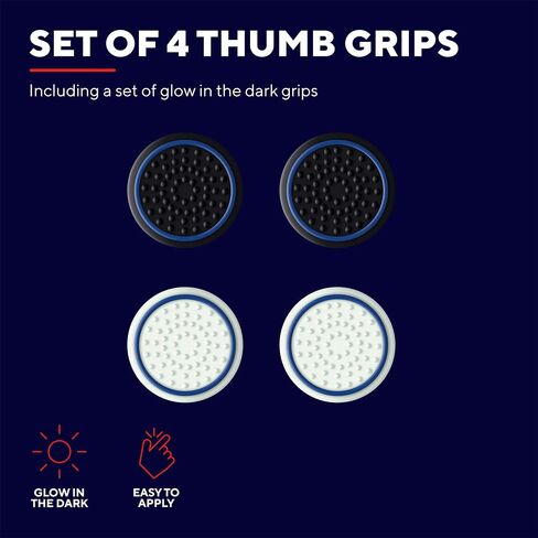 Trust Gaming GXT 266 PS5 Joystick Cap, PlayStation 5 Controller Stick Cap [4 Pack] Silicone Thumb Protection Case, Thump Grips for DualSense Controller – Black in Saudi Arabia