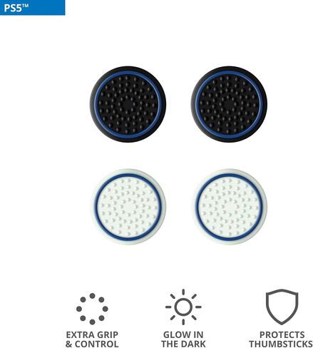Trust Gaming GXT 266 PS5 Joystick Cap, PlayStation 5 Controller Stick Cap [4 Pack] Silicone Thumb Protection Case, Thump Grips for DualSense Controller – Black in Saudi Arabia