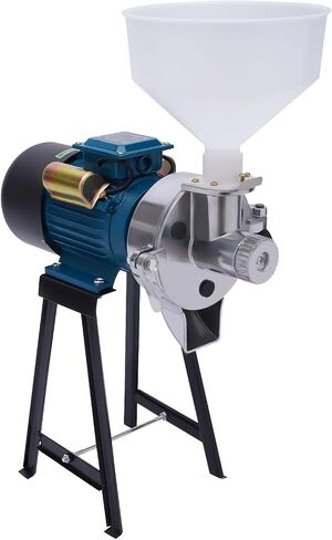 Electric Grain Mill, 110V 2200W 2in1 Dry Wet Mill Grinder with Funnel Coarseness Adjustable Commercial Corn Grinder Machine for Cereals Corn Grain Wheat 88.18 lbs/hour in Saudi Arabia