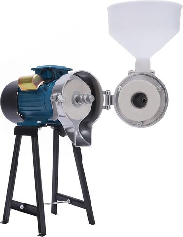 Electric Grain Mill, 110V 2200W 2in1 Dry Wet Mill Grinder with Funnel Coarseness Adjustable Commercial Corn Grinder Machine for Cereals Corn Grain Wheat 88.18 lbs/hour in Saudi Arabia