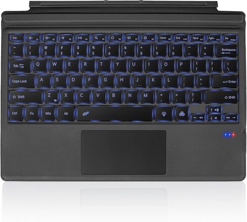 Surface Pro Keyboard, 7-Color Backlight, Wireless Magnetic Type Cover | Compatible with Microsoft Surface Pro 7+/7/6/5/4/3, Ultra-Slim Design for Work, Travel and Study in Saudi Arabia