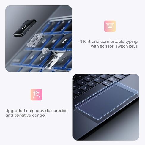 Surface Pro Keyboard, 7-Color Backlight, Wireless Magnetic Type Cover | Compatible with Microsoft Surface Pro 7+/7/6/5/4/3, Ultra-Slim Design for Work, Travel and Study in Saudi Arabia