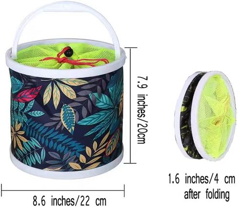 Minnow Trap & Bait Bucket Set Fishing Kit Fish Catching Tools for Kids in Saudi Arabia