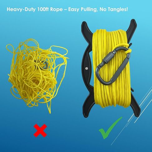 Stainless Crab Ring Trap Kit – Stainless Steel Crab Net with 100ft Rope, Bait Bag, Clip & Ruler – 24" Two-Ring Crab Trap for Dock & Pier Crabbing – Complete Recreational Crabbing Gear in Saudi Arabia