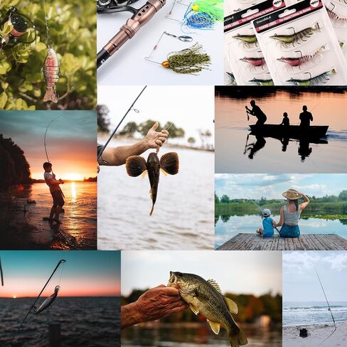EXAURAFELIS Spinnerbaits Fishing Lures for Bass Fishing Spinner Bait with Skirt Bass Lure Spinner Blades fishingbait Pikelures Trout Lure Salmon Lures Spinnerbait Buzzbait Swimbait in Kuwait