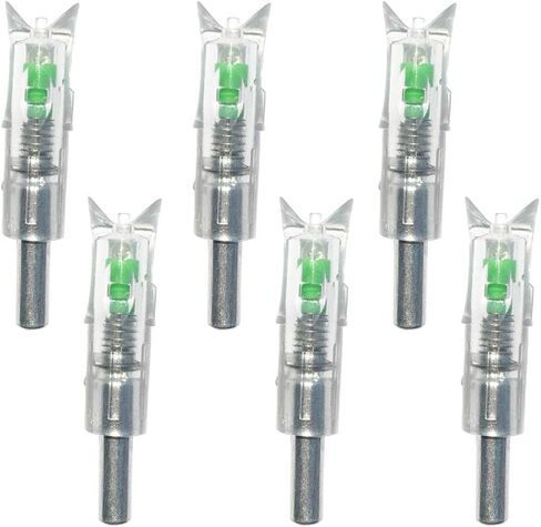 Reikawa 6PCS Lighted Nocks for Crossbow with .300''/7.62mm Inside Diameter,Half Moon Style Lighted Archery nocks in Saudi Arabia