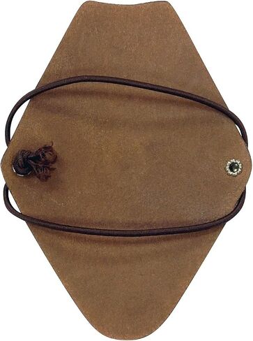 Kids Size Diamond Shape Bow Hunting Armguard in Brown Leather in Saudi Arabia