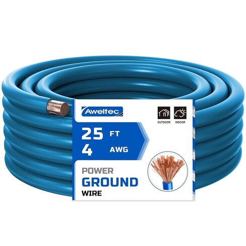 10 Gauge Wire, 25 Feet Red Power Ground Cable, Primary Automotive Wires, Copper Clad Aluminum for Battery Cable, Car Audio, Amp Wiring, Generator, Automotive, RV in Saudi Arabia