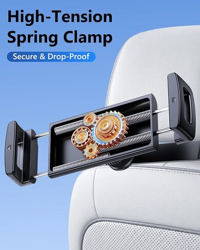 Tablet Holder Clamp Mount Replacement with 17mm Ball Joint Socket | Clip Holder for 4.7"-12.9" Tablet/iPad/Switch/iPhone, Ball Hole Compatible with Diameter of 0.669 inch / 17mm Ball Head in Kuwait