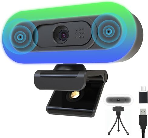1080P Webcam with Microphone,Web Camera for Desktop Computer Laptop | Wide Angle Webcam With Tripod/Privacy Cover,110°FOV,Plug and Play USB Camera for PC Laptop Mac Zoom Conference Game Streaming in Saudi Arabia