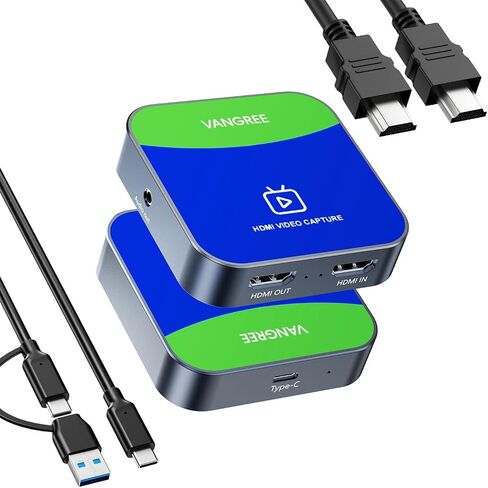 Capture Card for Nintendo Switch, 4K HDMI Capture, USB C 3.0 1080P 60FPS | Audio Video Recorder, low latency, streaming accessories, USB capture card for streaming/gaming, for PS5/Xbox/OBS/Camera/PC in Saudi Arabia