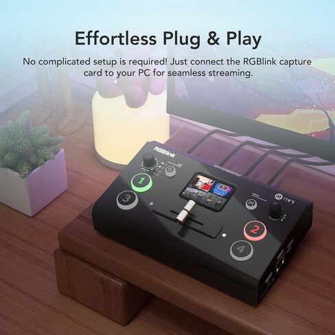 RGBlink Video Capture Card for Streaming, PCIe/Internal Capture Card Alternative, 4 HDMI to USB, Stream & Record in 1080P, Capturadora de Video for PS5/4 Pro, Xbox Series to OBS, Twitch, Zoom, YouTube in Kuwait