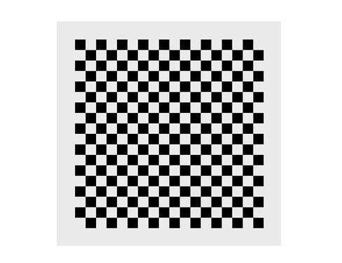 Check Board Calibrator Lens Focus Calibration Chart Checkerboard Pattern Calibrating PET Or Aluminium Oxide Chess Board 18×18 (100×100), Aluminium Oxide in Kuwait