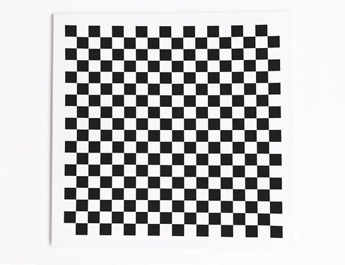Check Board Calibrator Lens Focus Calibration Chart Checkerboard Pattern Calibrating PET Or Aluminium Oxide Chess Board 18×18 (100×100), Aluminium Oxide in Kuwait