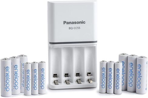 حزمة الطاقة Eneloop Panasonic K-KJ55MBS66A؛ 6AA، 6AAA، وبطارية متقدمة شاحن سريع لمدة 3 ساعات in Kuwait