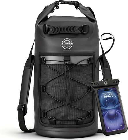 STOVER 5/10/25/30/40L Waterproof Dry Bag, Small Lightweight Roll Top Dry Bag Backpack w/Waterproof Phone Case, Kayaking, Travel, Hiking, Fishing, Tubing, Camping, the Beach, Men/Women (Teal) in Kuwait