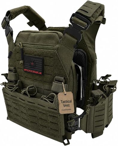 Modular Tactical Vest – 1000D Nylon, Quick Release, MOLLE, Adjustable | Training Airsoft, & Fitness Vest in Saudi Arabia