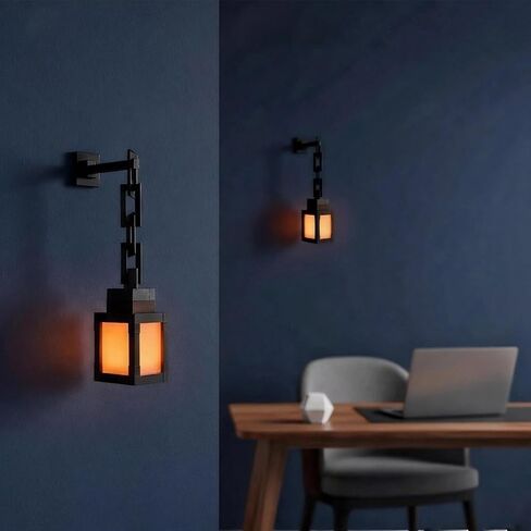 Neioaas Pixelated Lantern Night Light-16 Color Hanging Lantern Lamp | Rechargeable LED Wall and Table Decoration for Boys, Girls, and Adults, Playroom and Bedroom Decoration in Kuwait