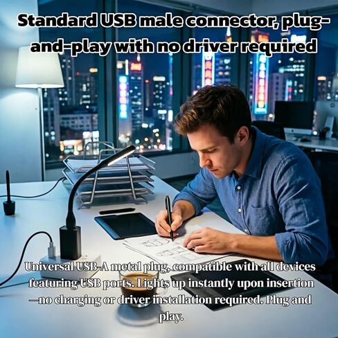 مصباح LED USB، 5 قطع ضوء قراءة مرن صغير، مصباح LED للعناية بالعين للوحة مفاتيح الكمبيوتر المحمول، والكتب، والإضاءة الليلية، ومصباح USB محمول من النوع A متوافق مع الكمبيوتر المحمول، وسطح المكتب، وبنك الطاقة in Kuwait